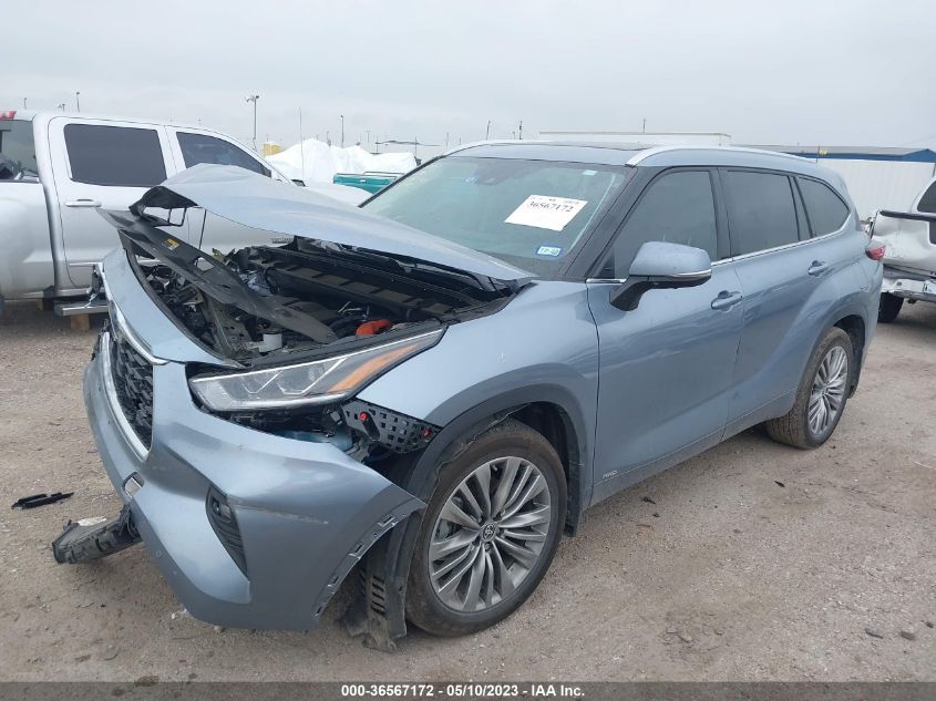 2022 TOYOTA HIGHLANDER HYBRID PLATINUM - 5TDEBRCHXNS080739