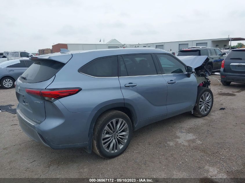 2022 TOYOTA HIGHLANDER HYBRID PLATINUM - 5TDEBRCHXNS080739