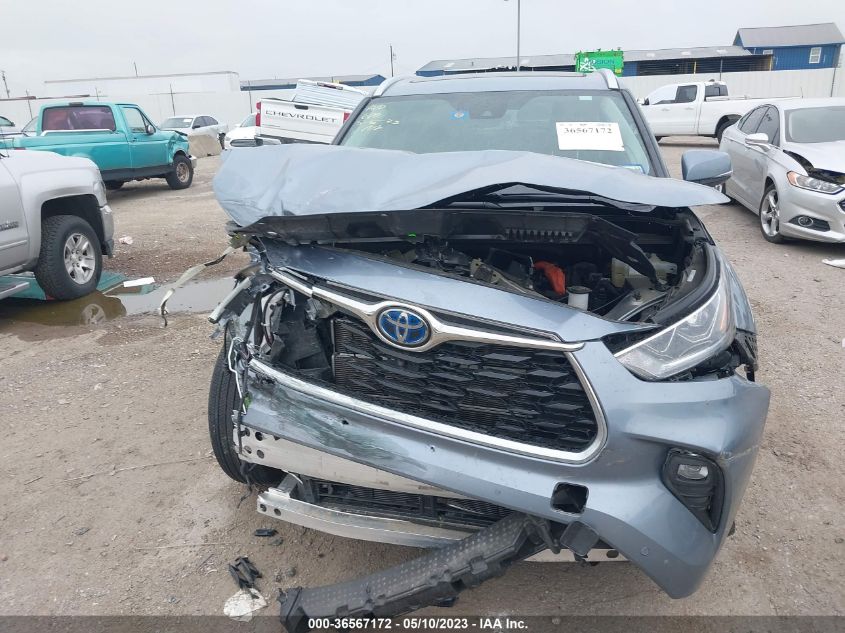 2022 TOYOTA HIGHLANDER HYBRID PLATINUM - 5TDEBRCHXNS080739