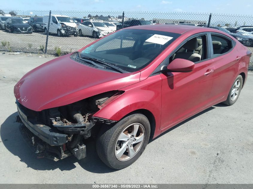 2014 HYUNDAI ELANTRA SE - KMHDH4AEXEU086442