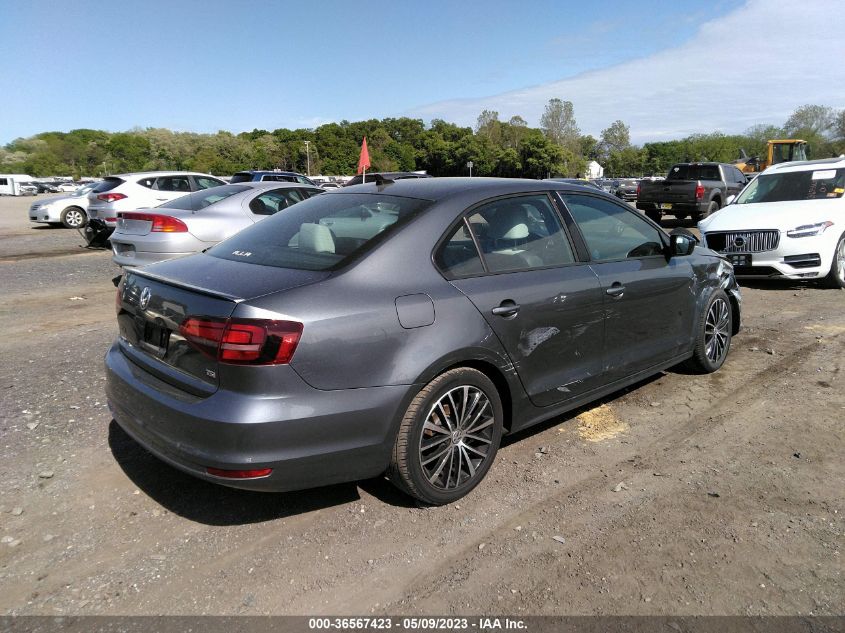 2016 VOLKSWAGEN JETTA SEDAN 1.8T SPORT - 3VWD17AJXGM396408