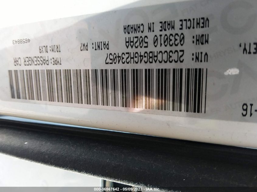 2016 CHRYSLER 300 300S - 2C3CCABG4GH234057