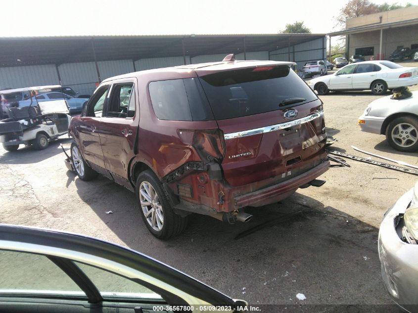 2016 FORD EXPLORER LIMITED - 1FM5K8F89GGC50040