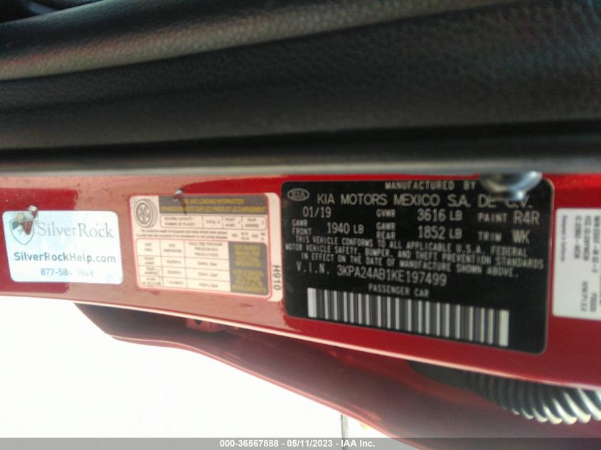 2019 KIA RIO S - 3KPA24AB1KE197499