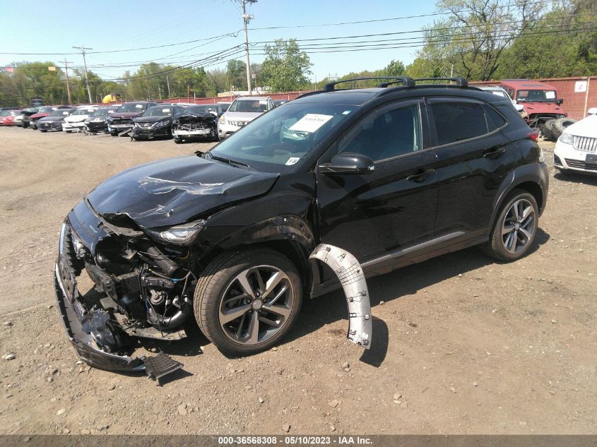 2018 HYUNDAI KONA LIMITED - KM8K3CA57JU169546