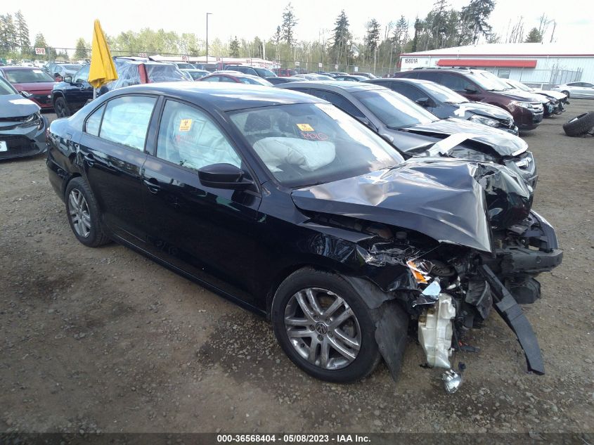 2015 VOLKSWAGEN JETTA SEDAN 2.0L S - 3VW2K7AJ9FM253811