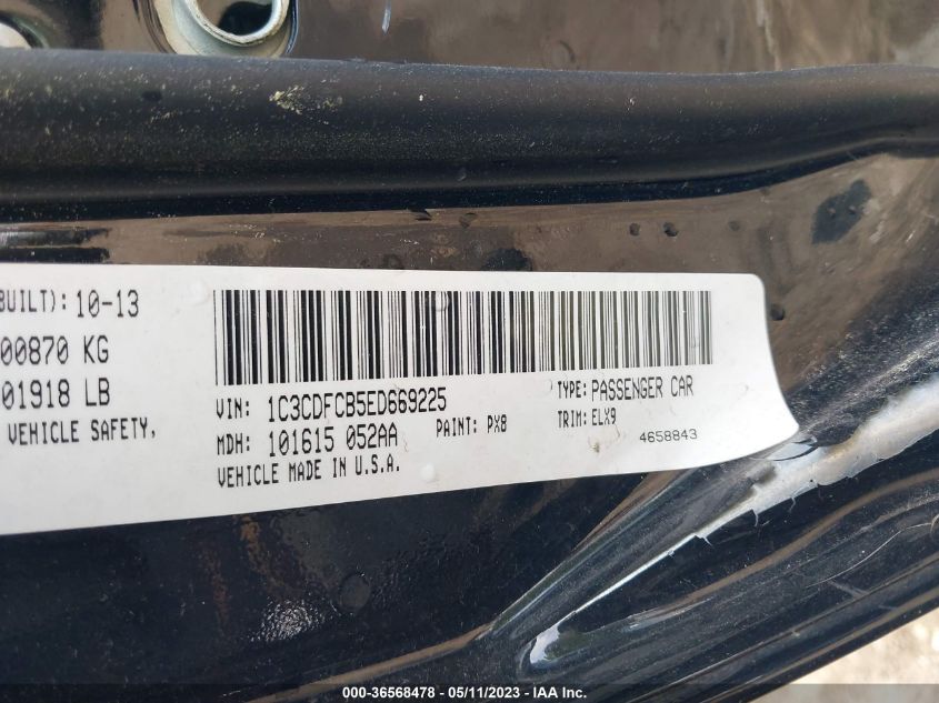 2014 DODGE DART LIMITED - 1C3CDFCB5ED669225