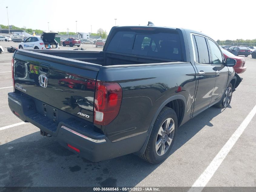 2017 HONDA RIDGELINE RTL-E - 5FPYK3F78HB015868