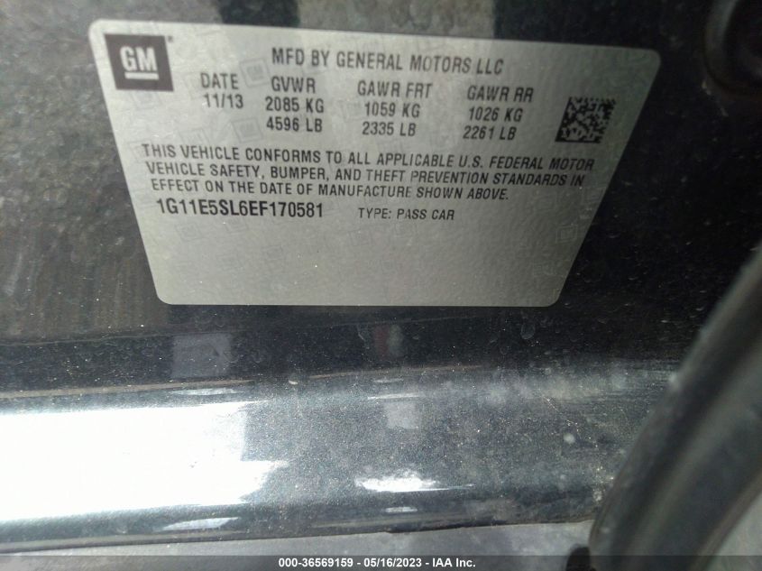 2014 CHEVROLET MALIBU LT - 1G11E5SL6EF170581