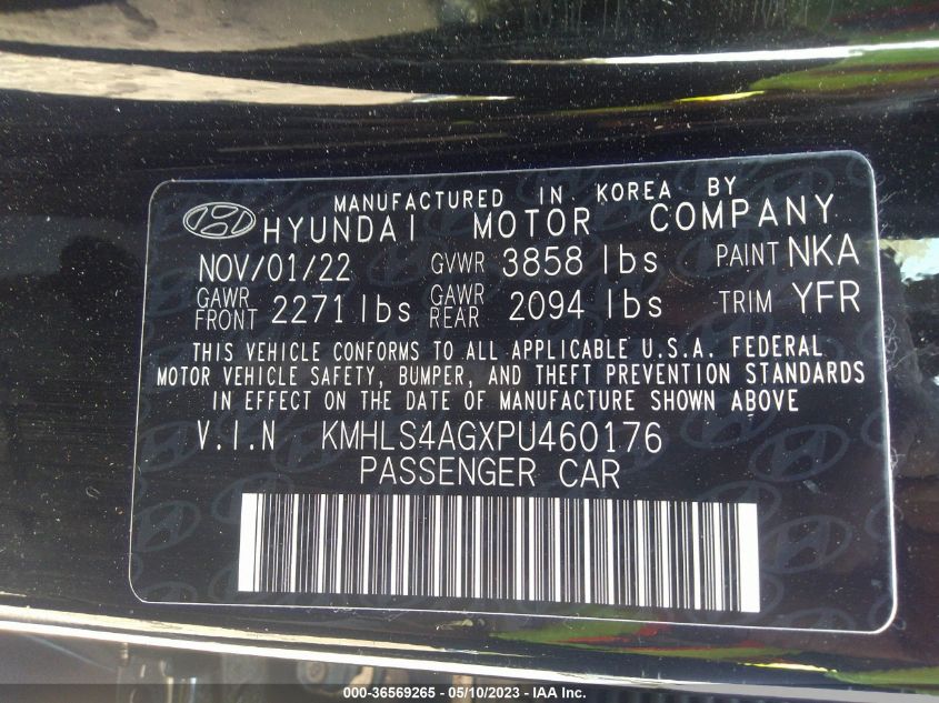 2023 HYUNDAI ELANTRA SEL - KMHLS4AGXPU460176