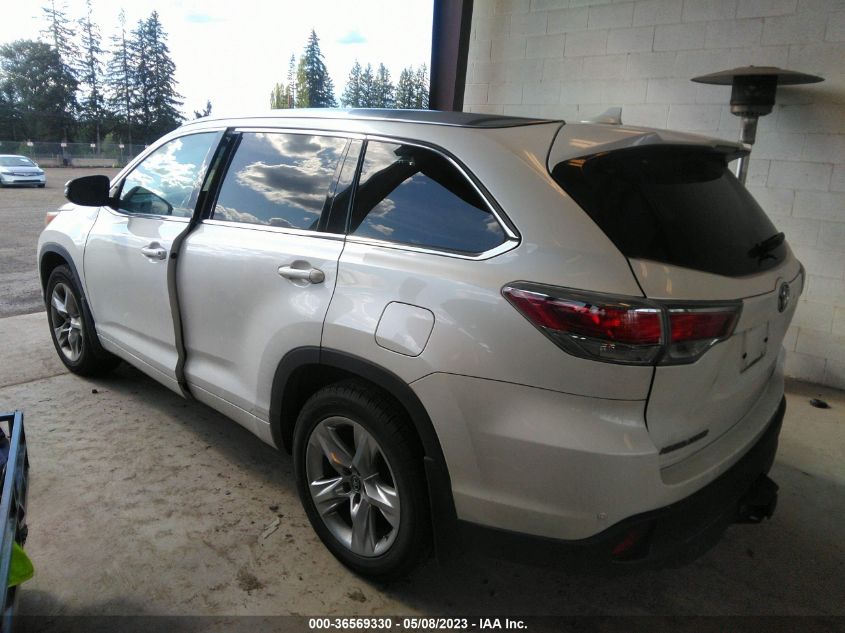 2016 TOYOTA HIGHLANDER LIMITED - 5TDDKRFH2GS291072