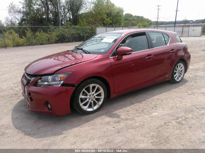 VIN JTHKD5BH6D2134985 2013 LEXUS CT 200H no.2