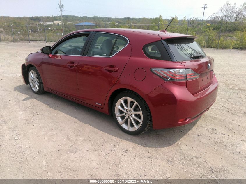 2013 LEXUS CT 200H HYBRID - JTHKD5BH6D2134985