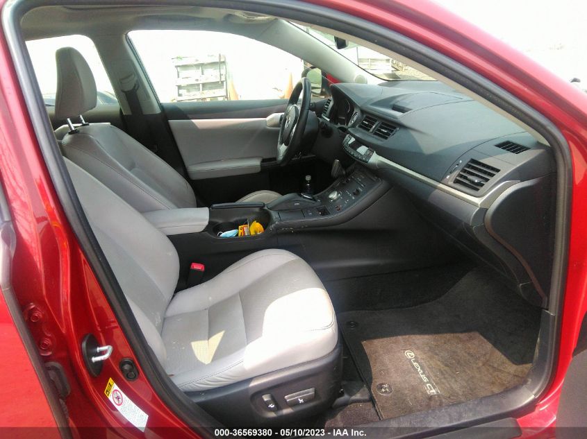 2013 LEXUS CT 200H HYBRID - JTHKD5BH6D2134985