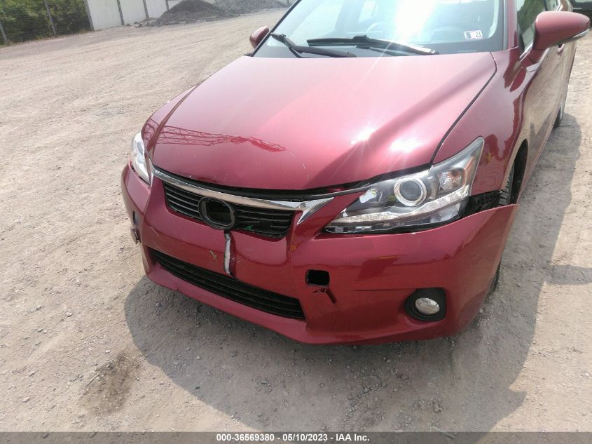 2013 LEXUS CT 200H HYBRID - JTHKD5BH6D2134985
