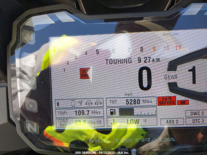 2016 DUCATI MULTISTRADA 1200/1200 S/PIKES PEAK ZDM12BWW3GB011843