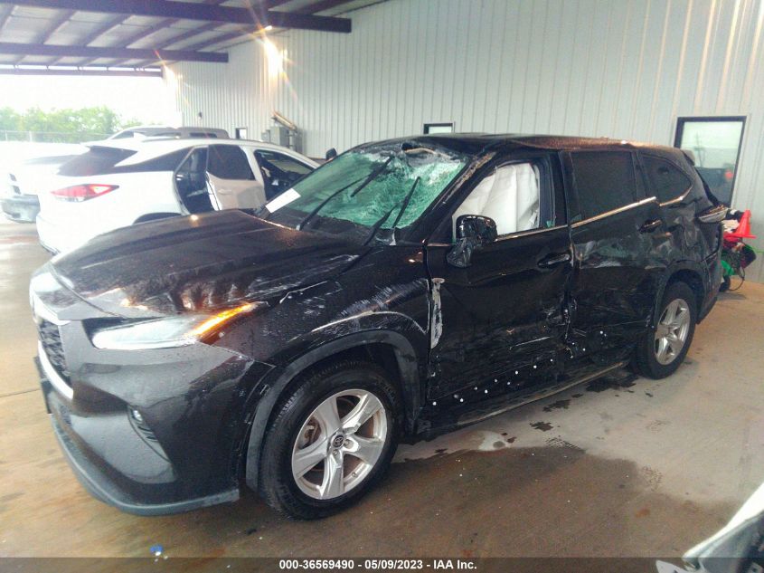 2022 TOYOTA HIGHLANDER LE - 5TDZZRAH0NS107396