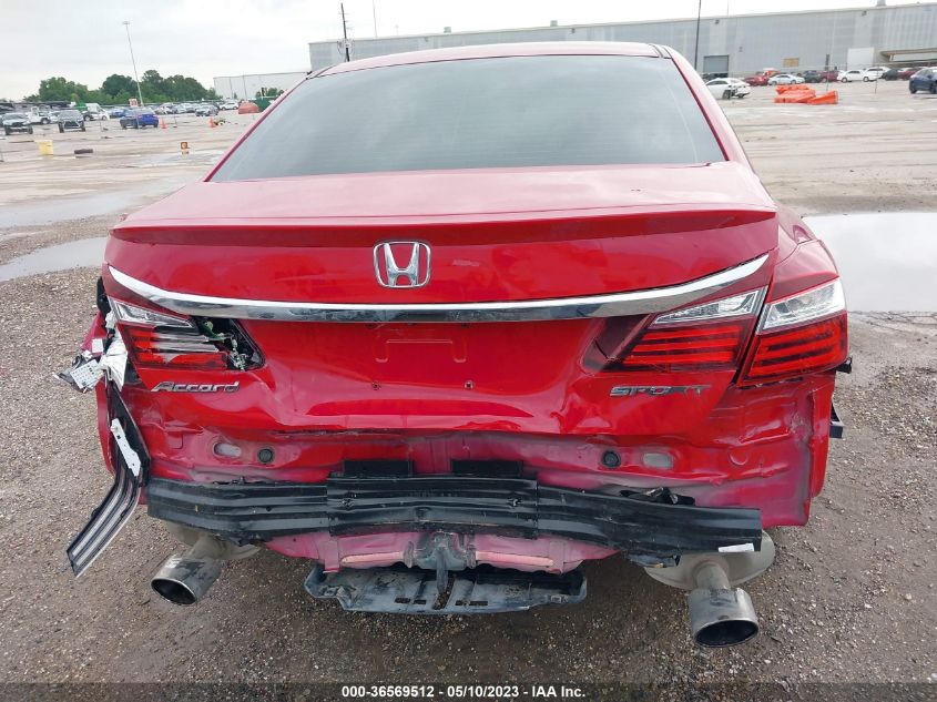 2016 HONDA ACCORD SEDAN SPORT - 1HGCR2F50GA027075