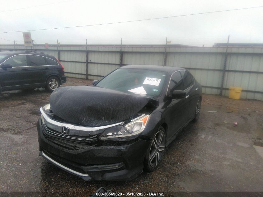 2016 HONDA ACCORD SEDAN SPORT - 1HGCR2F57GA191990