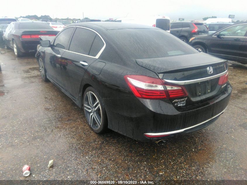 2016 HONDA ACCORD SEDAN SPORT - 1HGCR2F57GA191990