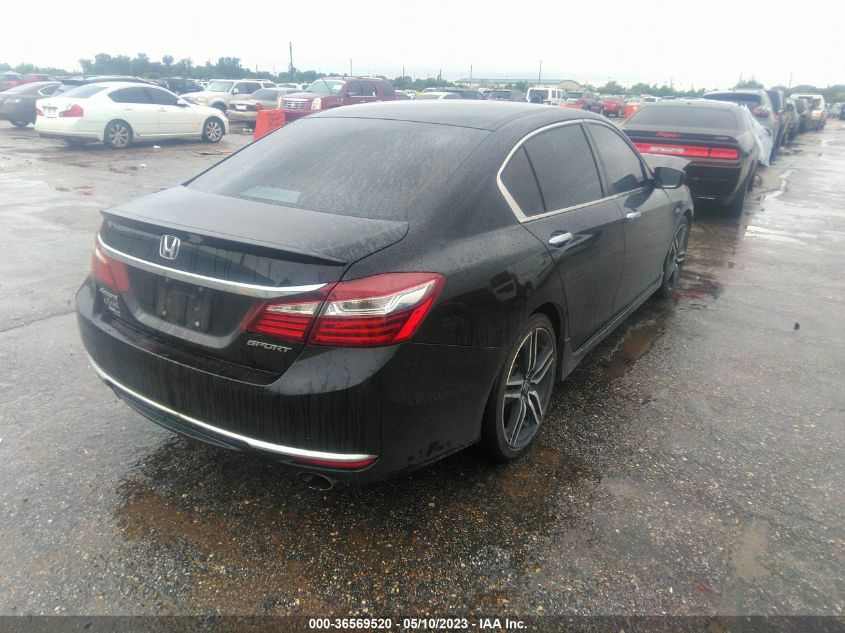 2016 HONDA ACCORD SEDAN SPORT - 1HGCR2F57GA191990