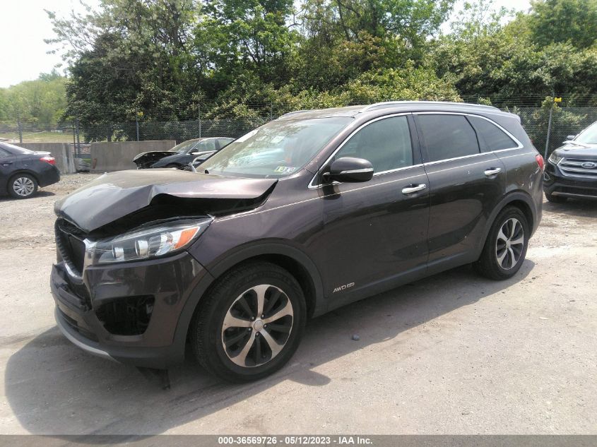 2016 KIA SORENTO EX - 5XYPHDA57GG016094