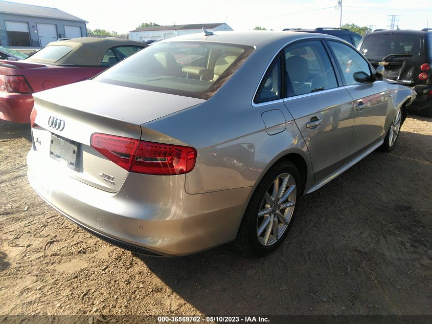 2014 AUDI A4 PREMIUM PLUS - WAUFFAFL9EN024787
