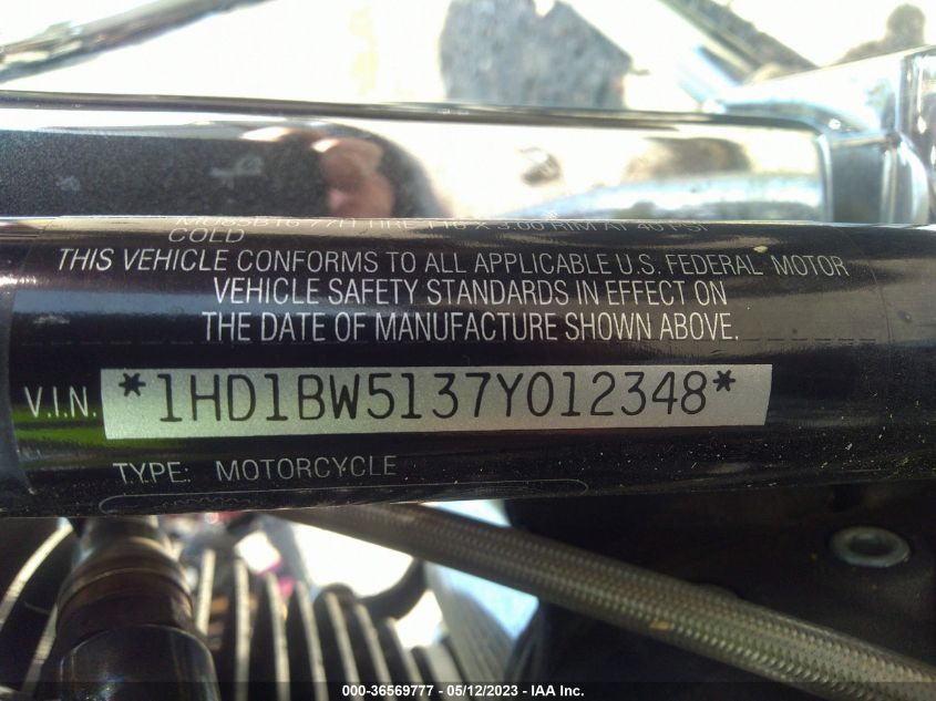 2007 HARLEY-DAVIDSON FLSTC - 1HD1BW5137Y012348