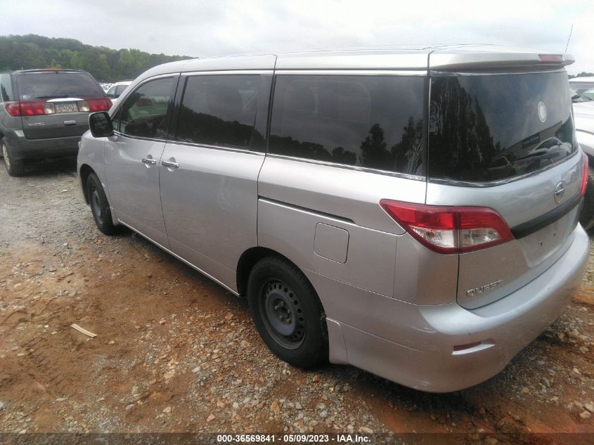 2013 NISSAN QUEST S - JN8AE2KP2D9070925