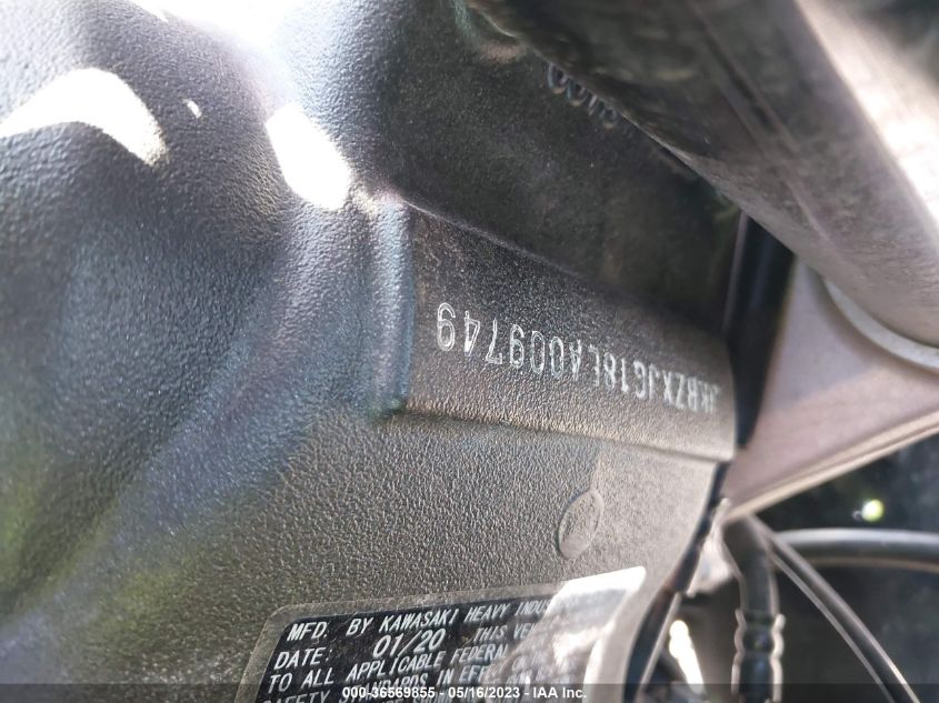 2020 KAWASAKI ZX636 K - JKBZXJG18LA009749