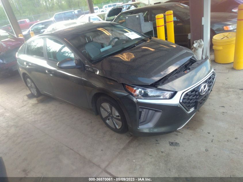 2022 HYUNDAI IONIQ HYBRID BLUE - KMHC65LC6NU267945