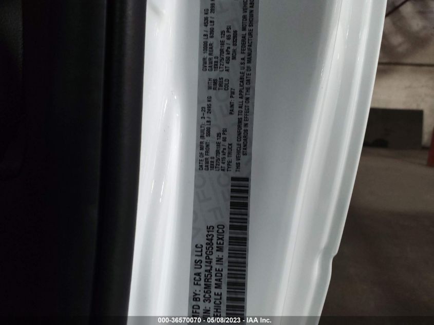 2023 RAM 2500 TRADESMAN - 3C6MR5AJ4PG584315