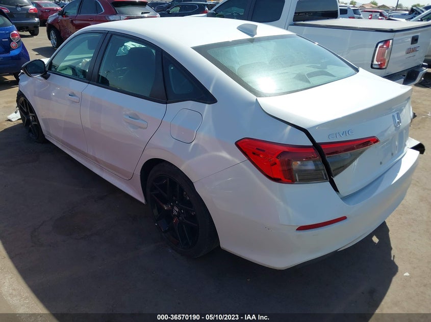 VIN 2HGFE2F5XNH566438 2022 HONDA CIVIC SEDAN SPORT