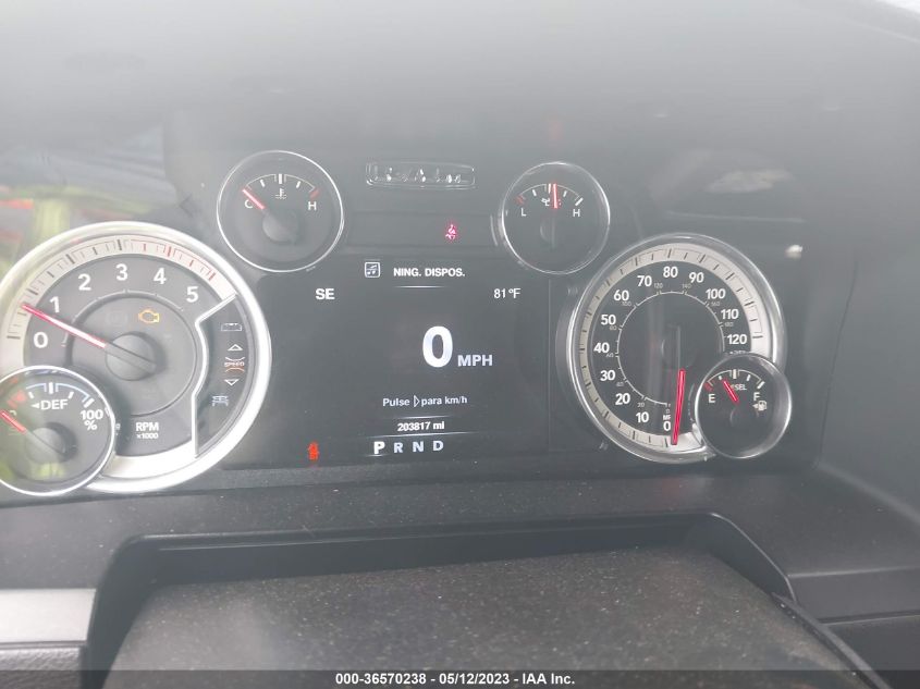 2016 RAM 2500 LARAMIE - 3C6UR5FL8GG298798