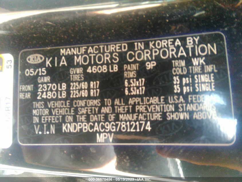 2016 KIA SPORTAGE LX - KNDPBCAC9G7812174