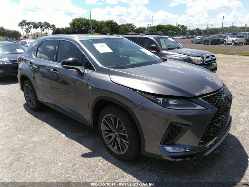 2022 LEXUS RX RX 450H F SPORT - 2T2SGMDA7NC076175