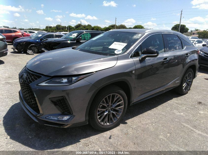 2022 LEXUS RX RX 450H F SPORT - 2T2SGMDA7NC076175
