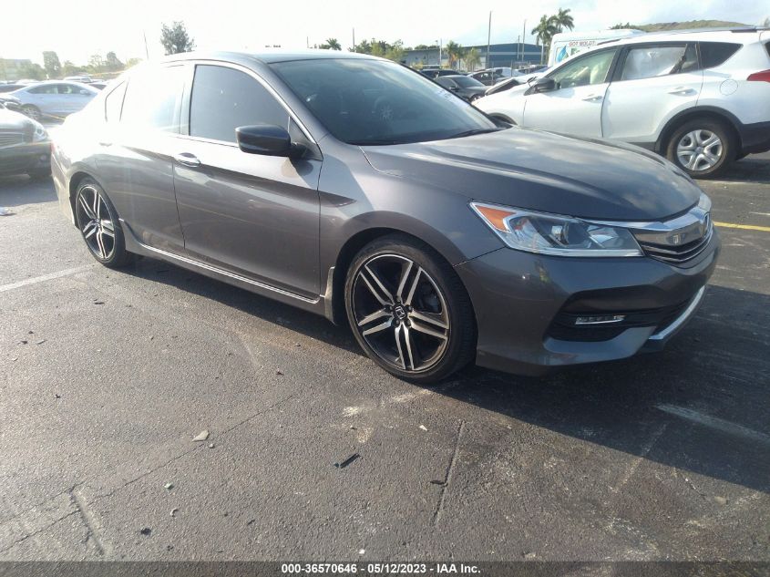 2016 HONDA ACCORD SEDAN SPORT - 1HGCR2F52GA093336