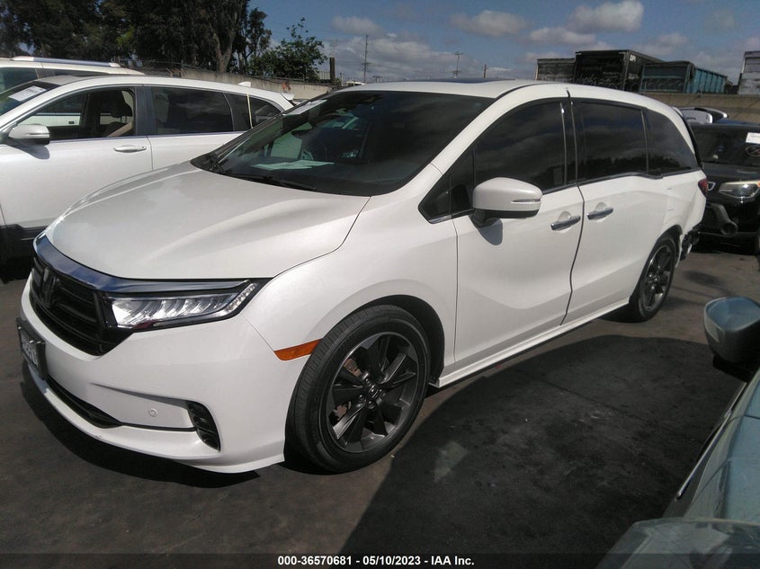 VIN 5FNRL6H91NB042724 2022 HONDA ODYSSEY ELITE