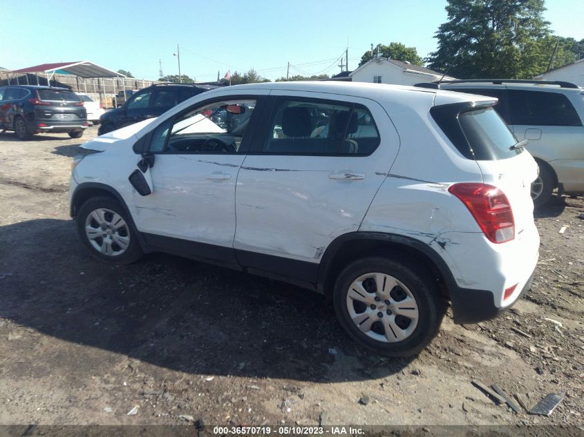 2017 CHEVROLET TRAX LS - KL7CJKSB6HB076436