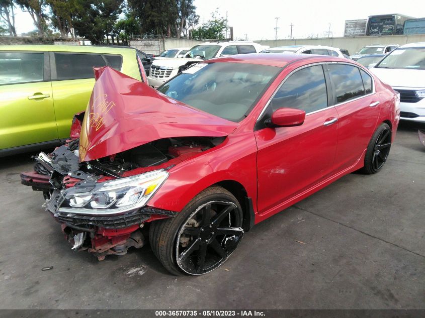 2017 HONDA ACCORD SEDAN SPORT - 1HGCR2F50HA046629