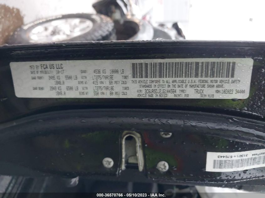 2018 RAM 2500 LONE STAR - 3C6UR5DJ2JG144564