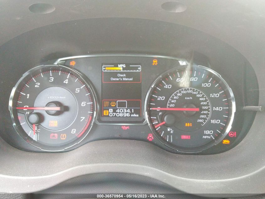 2018 SUBARU WRX LIMITED - JF1VA1F64J9814336