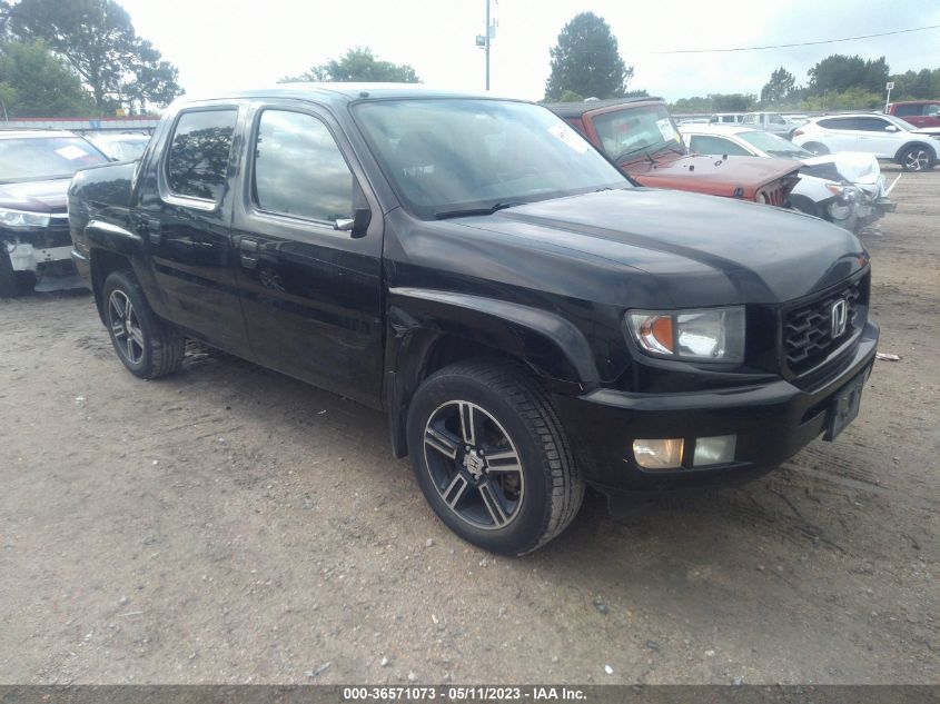 2014 HONDA RIDGELINE SPORT - 5FPYK1F75EB006559