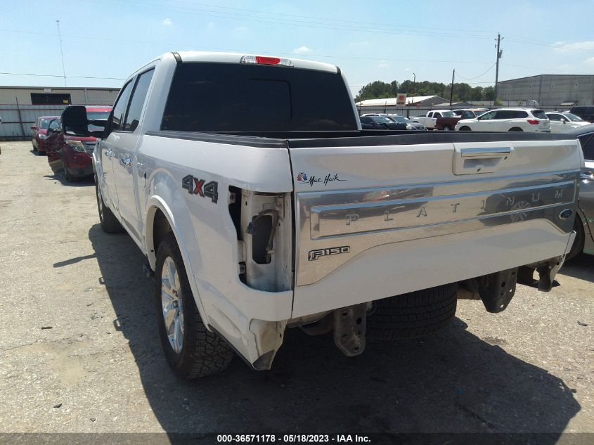 2015 FORD F-150 PLATINUM - 1FTEW1EG0FFC15867