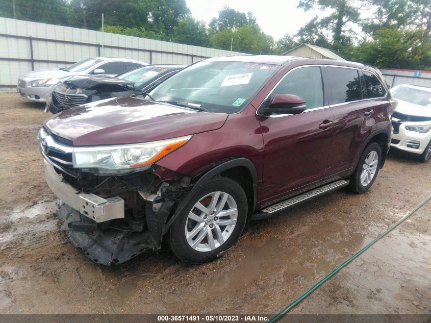 2015 TOYOTA HIGHLANDER LE - 5TDZKRFHXFS099788