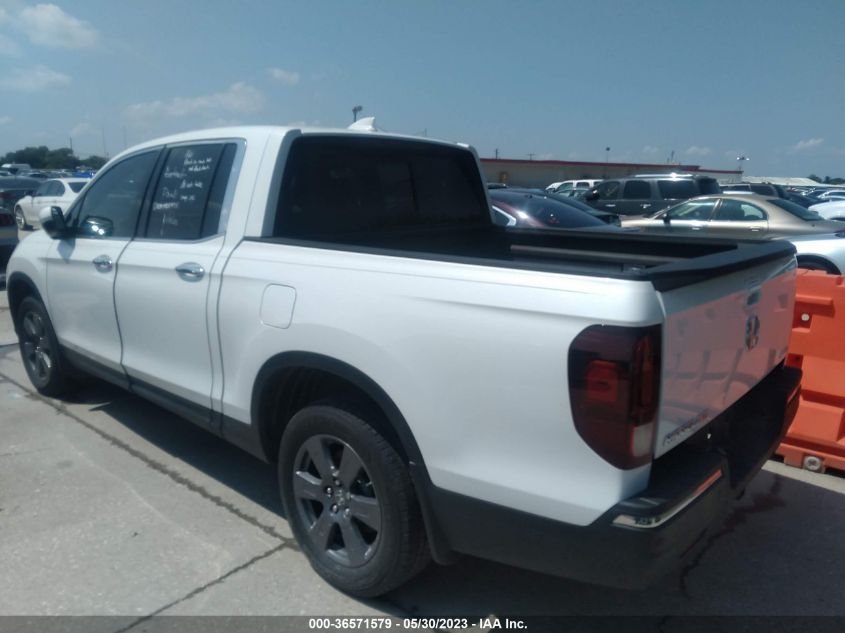 2020 HONDA RIDGELINE RTL-E - 5FPYK3F70LB006123