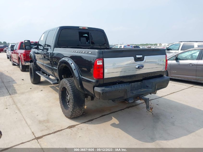 2015 FORD SUPER DUTY F-250 SRW LARIAT/PLATINUM - 1FT7W2BT3FEA31142