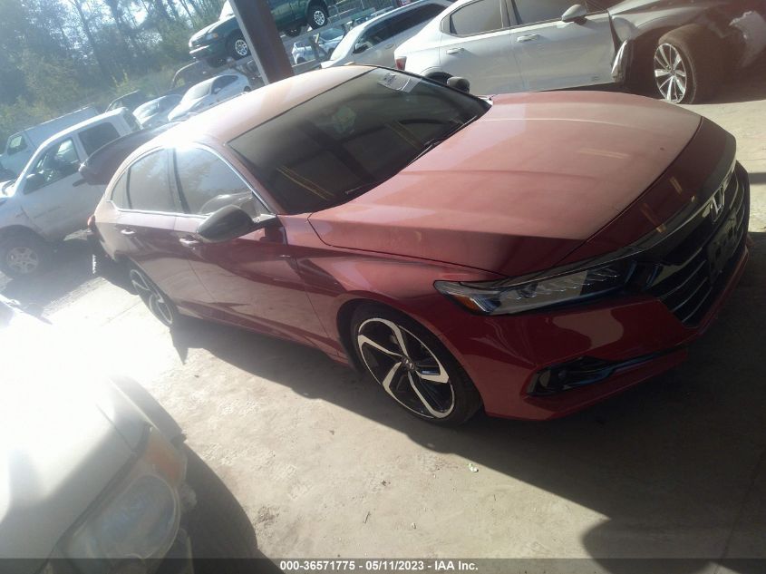 2021 HONDA ACCORD SEDAN SPORT - 1HGCV1F3XMA026614