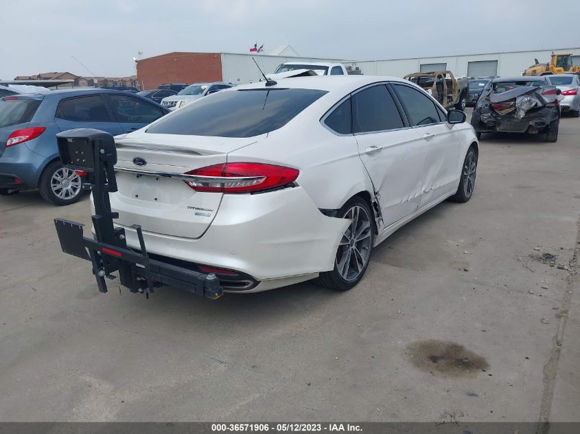 2018 FORD FUSION TITANIUM/PLATINUM - 3FA6P0K99JR186291